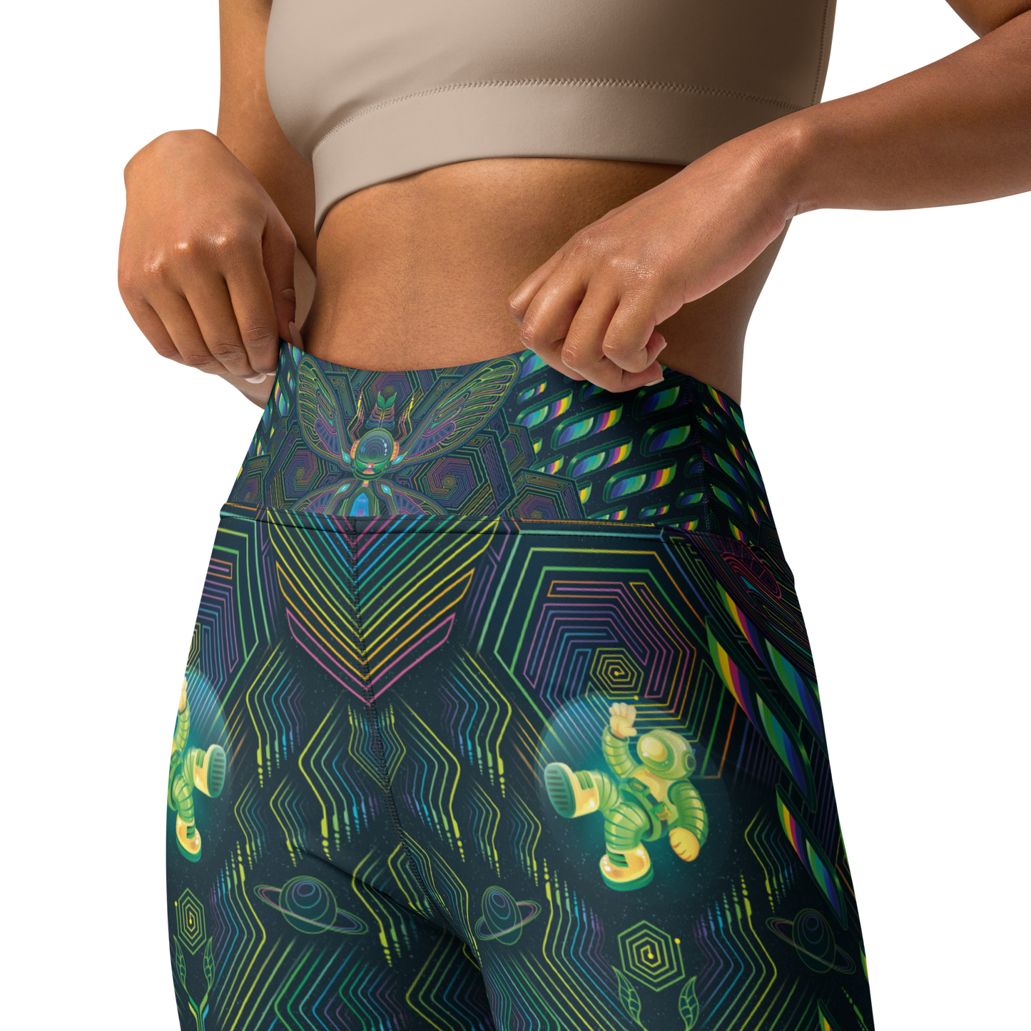 Interstellar Cicada - Yoga Leggings