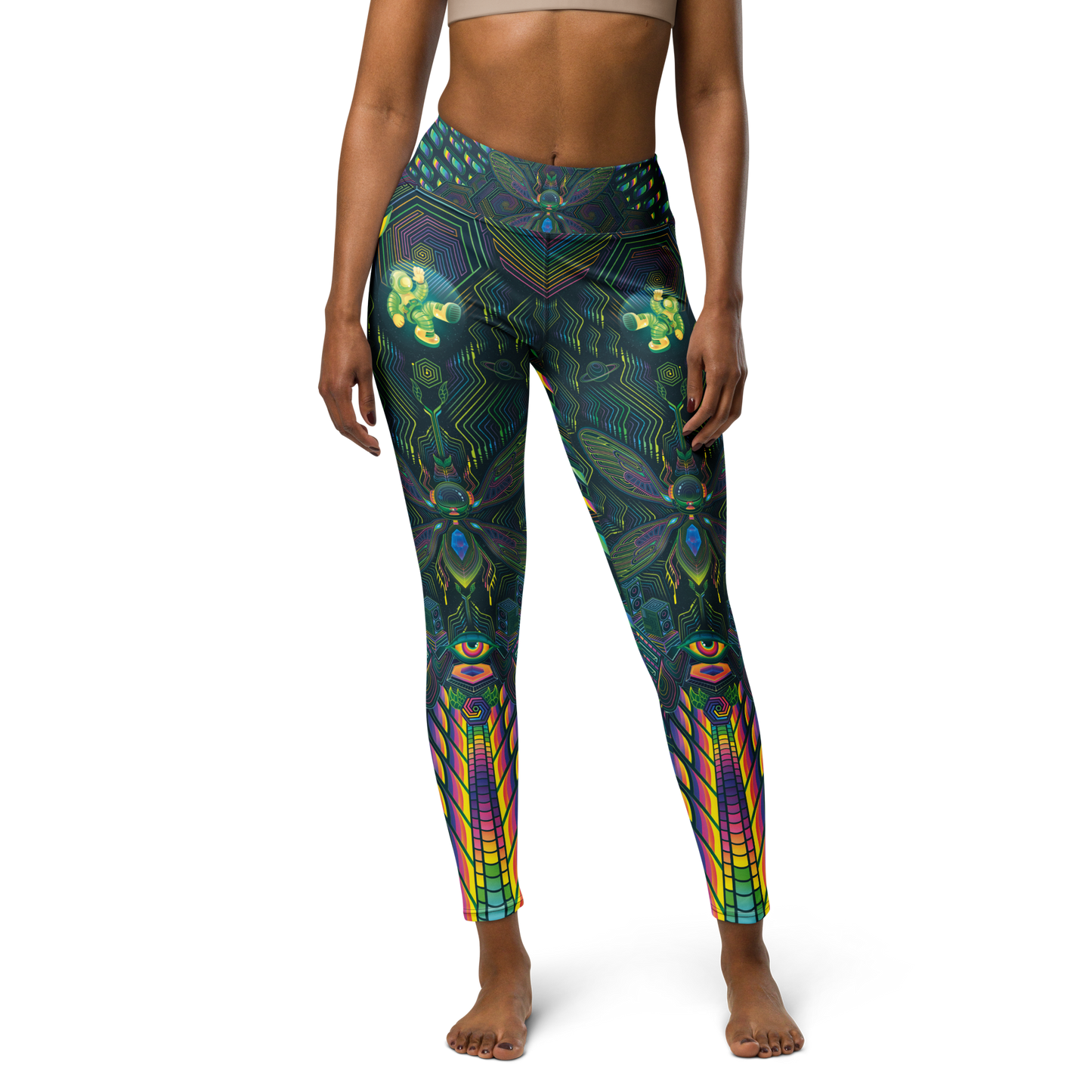 Interstellar Cicada - Yoga Leggings