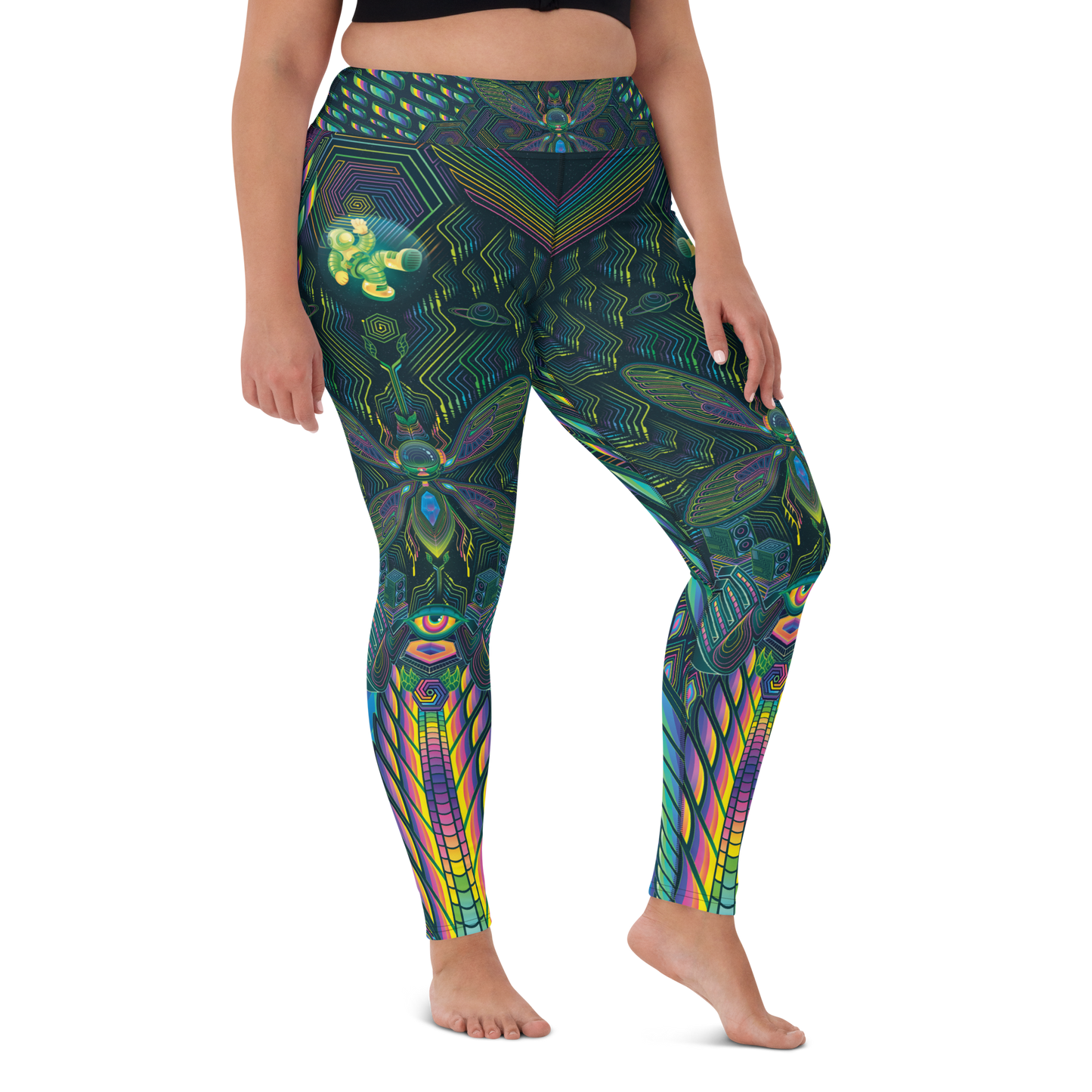 Interstellar Cicada - Yoga Leggings