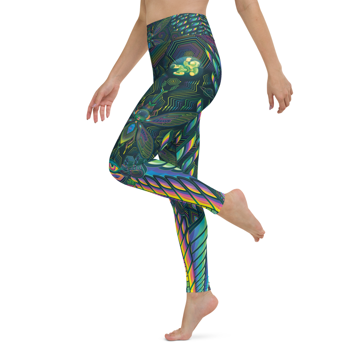 Interstellar Cicada - Yoga Leggings