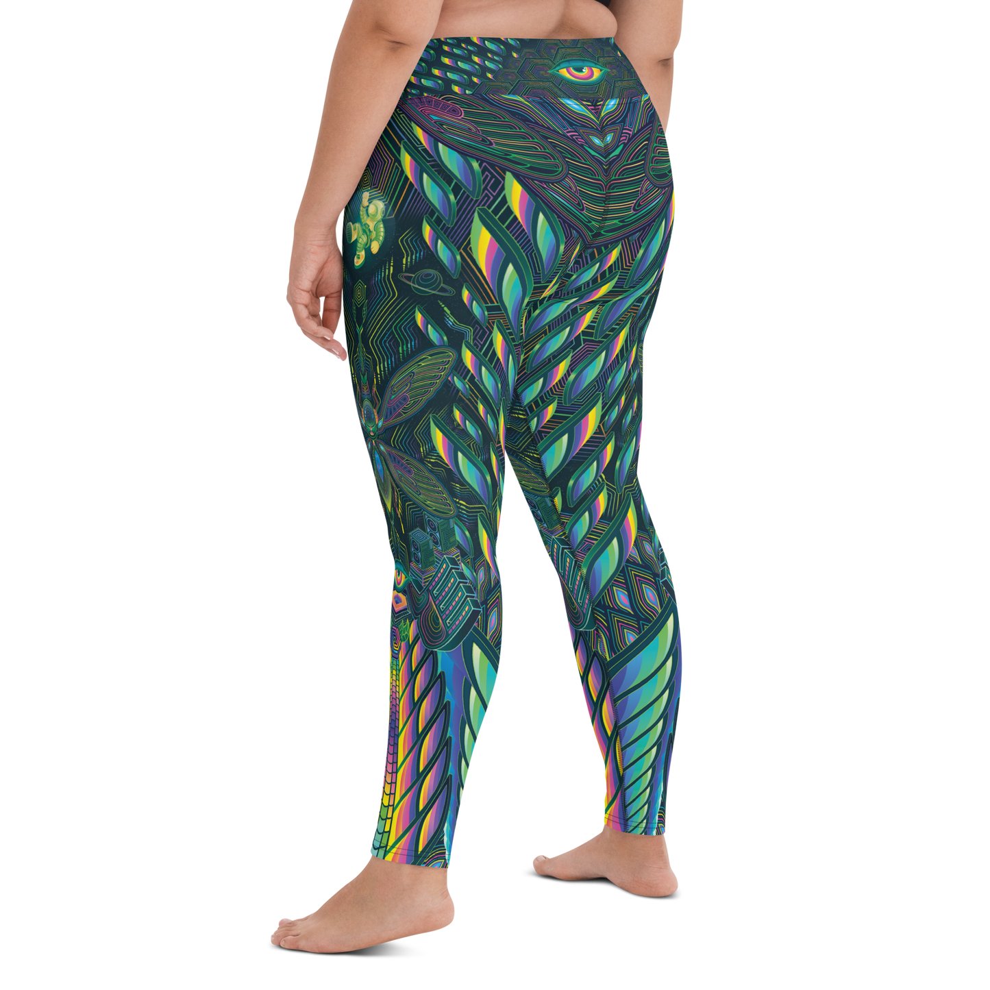 Interstellar Cicada - Yoga Leggings