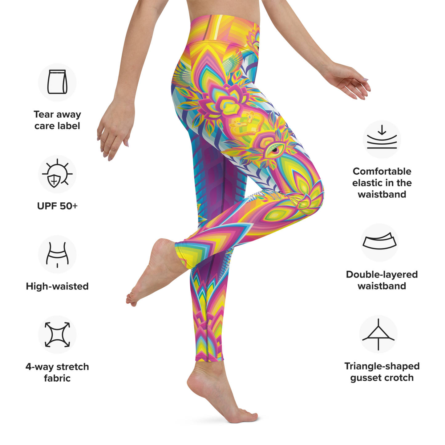 Rainbow Jungle - Yoga Leggings