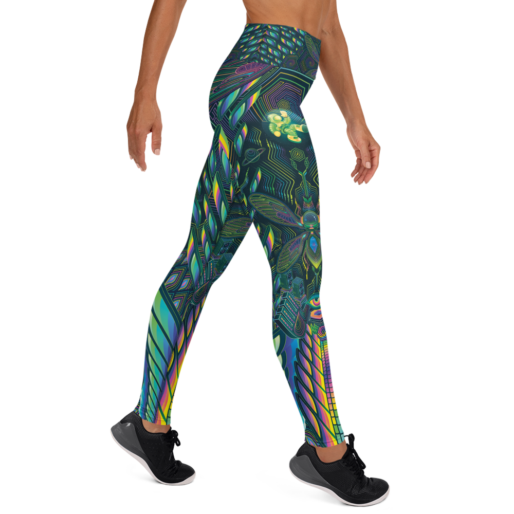 Interstellar Cicada - Yoga Leggings