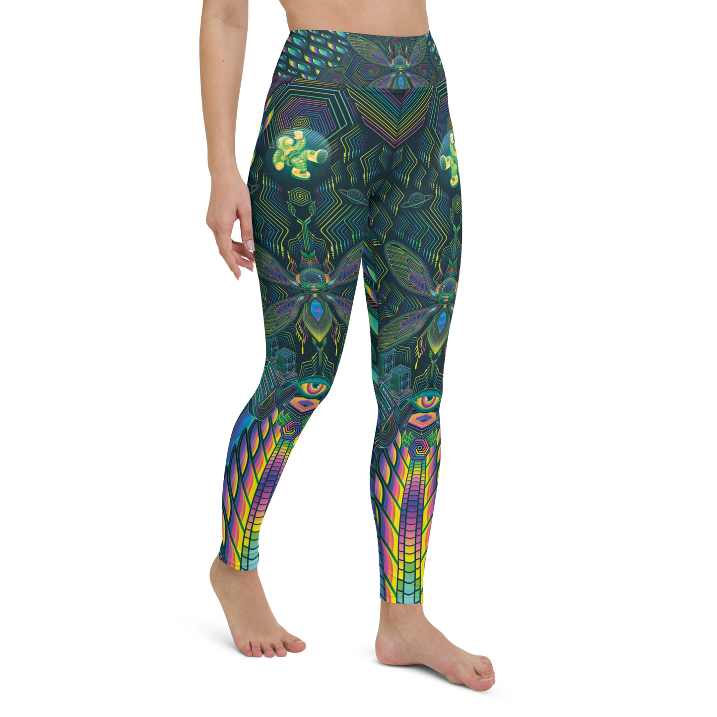 Interstellar Cicada - Yoga Leggings