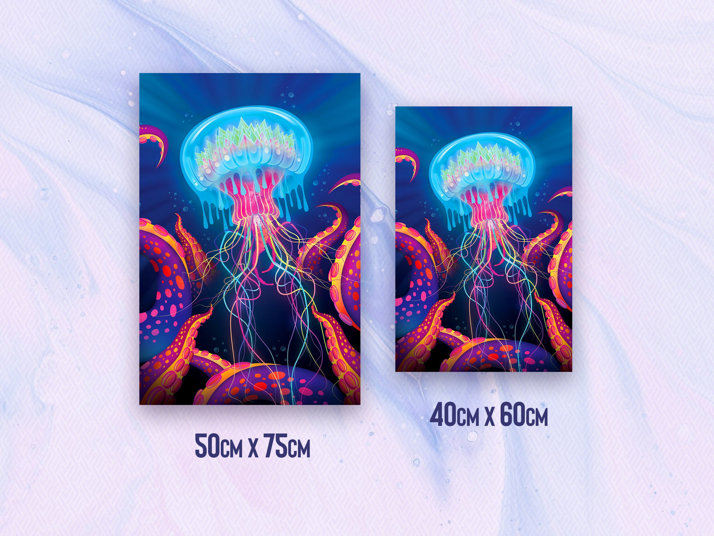 Jellyfish Tentacles - Canvas Print