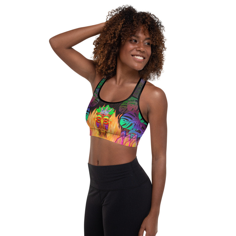 Tiki Head - Padded Sports Bra