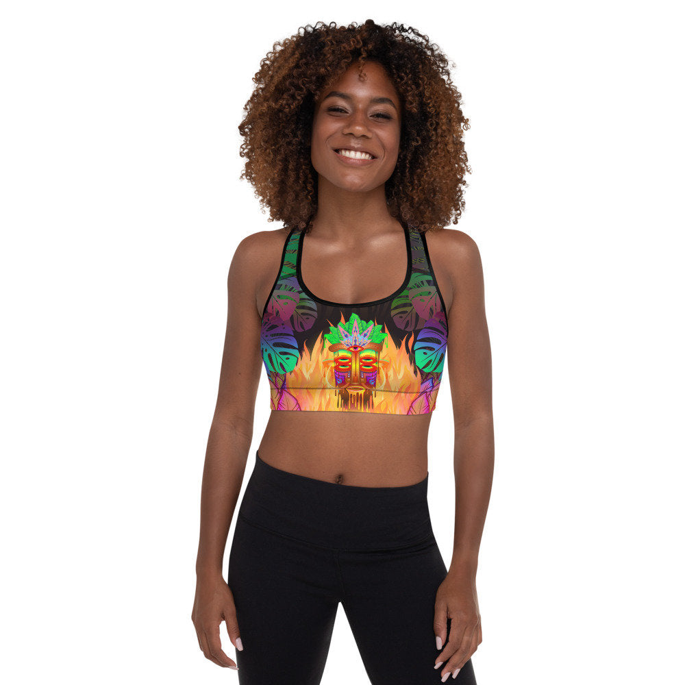 Tiki Head - Padded Sports Bra